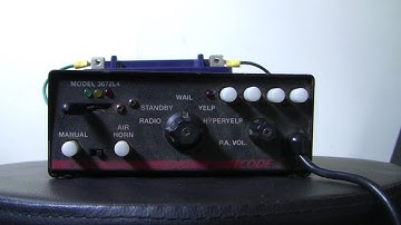 Code 3 V-con 3672L4 Siren Demo | HQ Recording