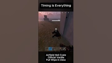 Rust Airfield Heli Crate - Perfect Timing #rust #shorts