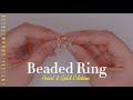 DIY Pearl Beaded Ring ✨ | Beaded Ring Inspo | Elegant Pearl Beaded Ring