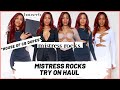 MISTRESS ROCKS TRY ON HAUL | MISTRESS ROCKS REVIEW | HOUSE OF CB DUPES?! | RAQUEL SEWELL