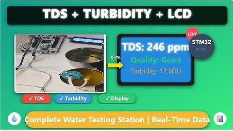 STM32 Water Quality Monitor | TDS + Turbidity Sensor with LCD Display