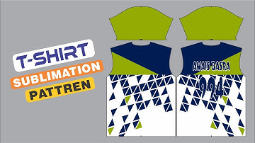 How To Make Sublimation T-Shirts Design And Pattern Fitting In Coreldraw | Awais Graphics