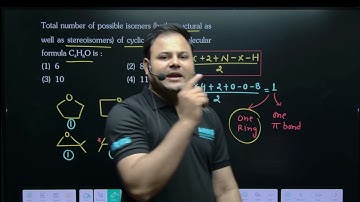 Total number of possible isomers (both structural as well as stereoisomers) of cyclic ethers of mole