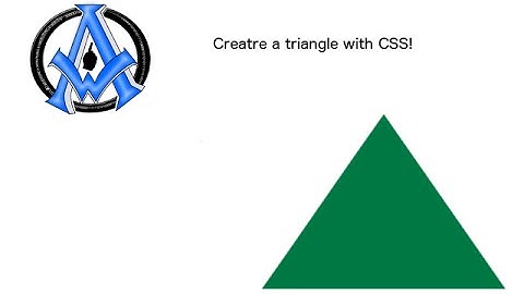 MAKE A TRIANGLE IN CSS
