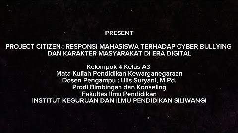 PROJECT GOOD CITIZEN || HAK DAN KEWAJIBAN SEBAGAI WARGANEGARA