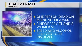 Speed and alcohol believed to be factors in deadly Appleton Newberry Street crash