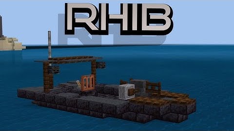 Minecraft: How to build a Rhib Boat in Minecraft | Minecraft Rhib Boat Tutorial