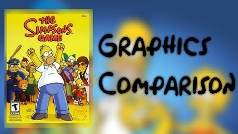 The Simpsons Game: (HD - SD Graphics Comparison)