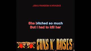 Guns N' Roses - Used To Love Her [Karaoke] chords
