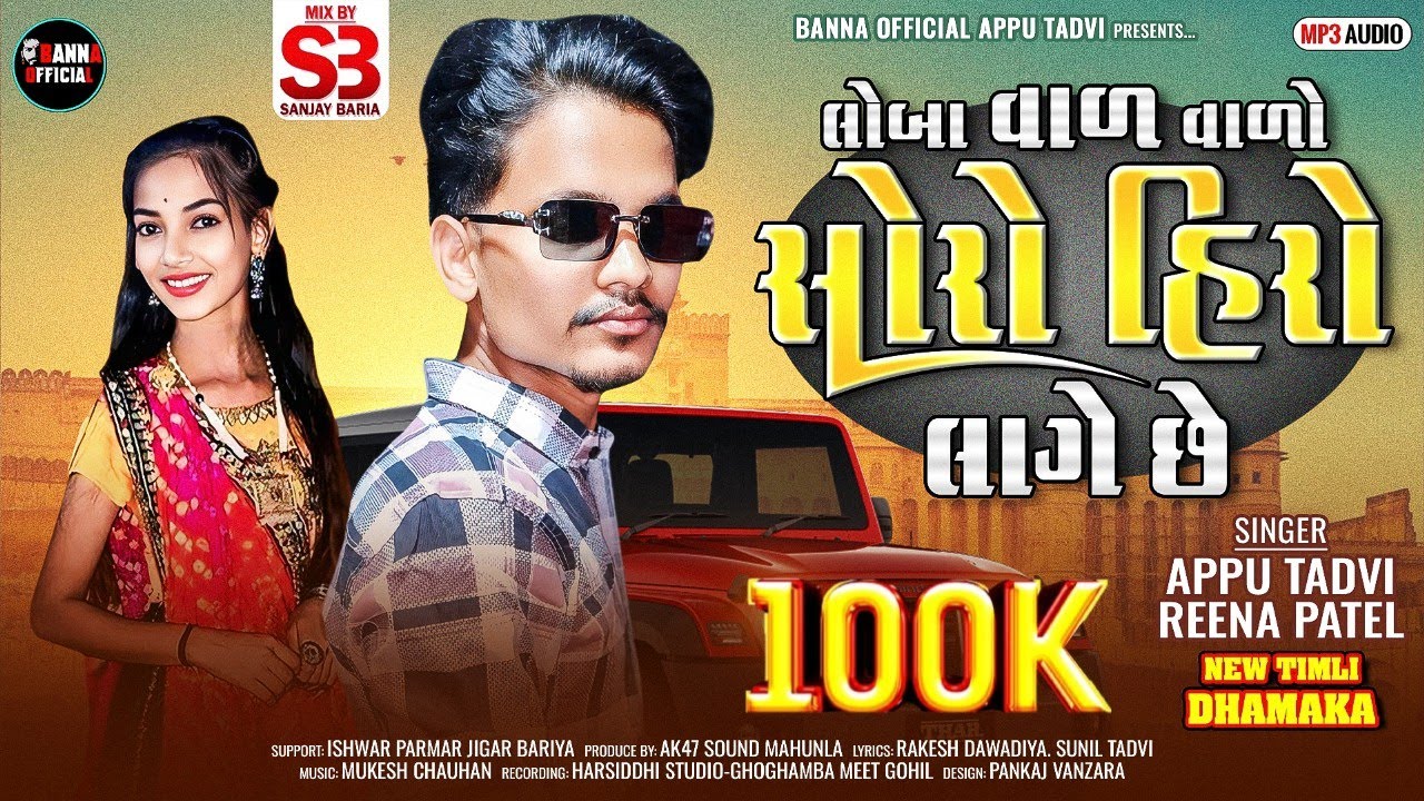 APPU TADVI NEW DESI TIMLI SONG,2025||🔊HERO||REENA PATEL DJ DHAMAKA REMIX SONG||દેશી હિરો ટીમલી||