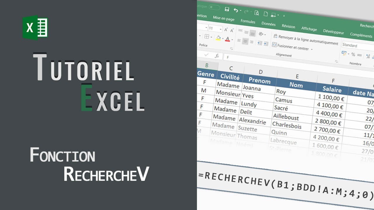 Excel | Maîtriser les Recherchev