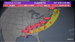 Tropical Storm Claudette forms, drenching parts of southeastern U.S.
