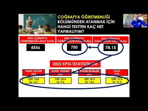 COĞRAFYA ÖĞRETMENLİĞİ BÖLÜMÜNDEN ATANMAK İÇİN 2023 KPSS'DE KAÇ NET YAPMAM GEREKİR?