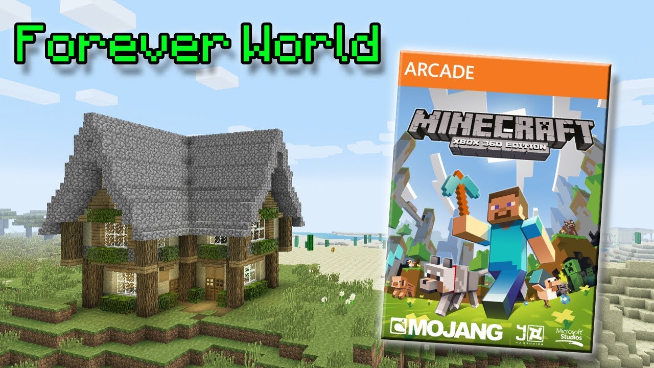I Started a FOREVER WORLD In Minecraft Xbox 360 Edition!