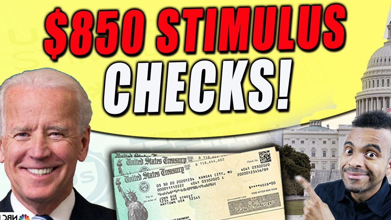 GOV SIGNS 850 RELIEF CHECKS Fourth Stimulus Package Update Rebate 