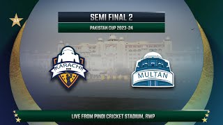 Live | Karachi Whites vs Multan | Match 29 | 2nd Semi Final | Pakistan Cup 2023/24 | PCB