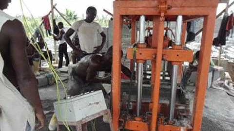 QTJ4-40 block making machine in Nigeria