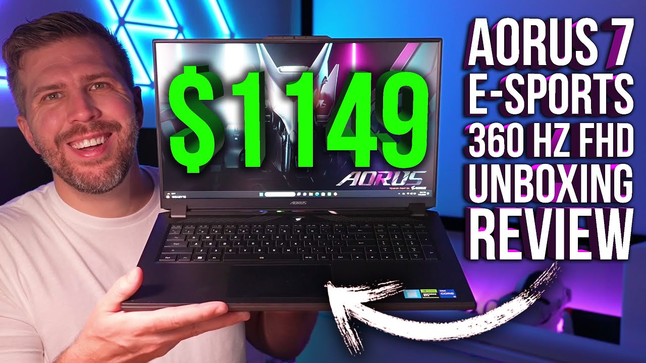  GIGABYTE AORUS 7: 17.3 FHD 1920x1080 360Hz, NVIDIA GeForce RTX  4060 Laptop GPU 8GB GDDR6, Intel Core i5-12500H, 16GB DDR4 RAM, 512GB SSD,  Win11 Home (AORUS 7 9KF-E3US513SH), Black : Electronics