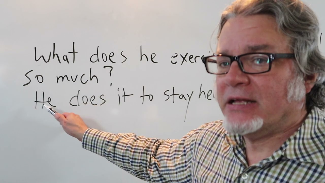 using an infinitive to give a reason