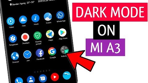 Enable dark mode on MI A3 | MI A3 DARK MODE