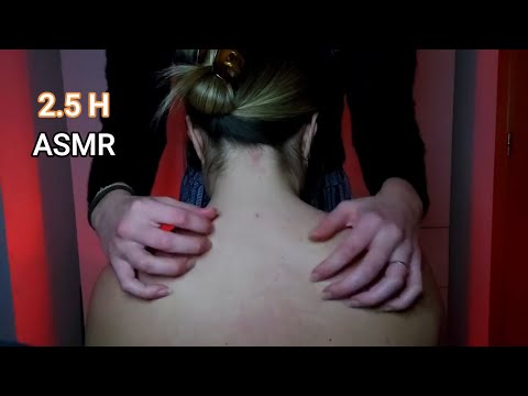 ASMR Fast and Aggressive Back and Scalp Scratching | Asmr compilation | No talking