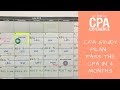 CPA Study Plan | How to Pass the CPA in 4 Months