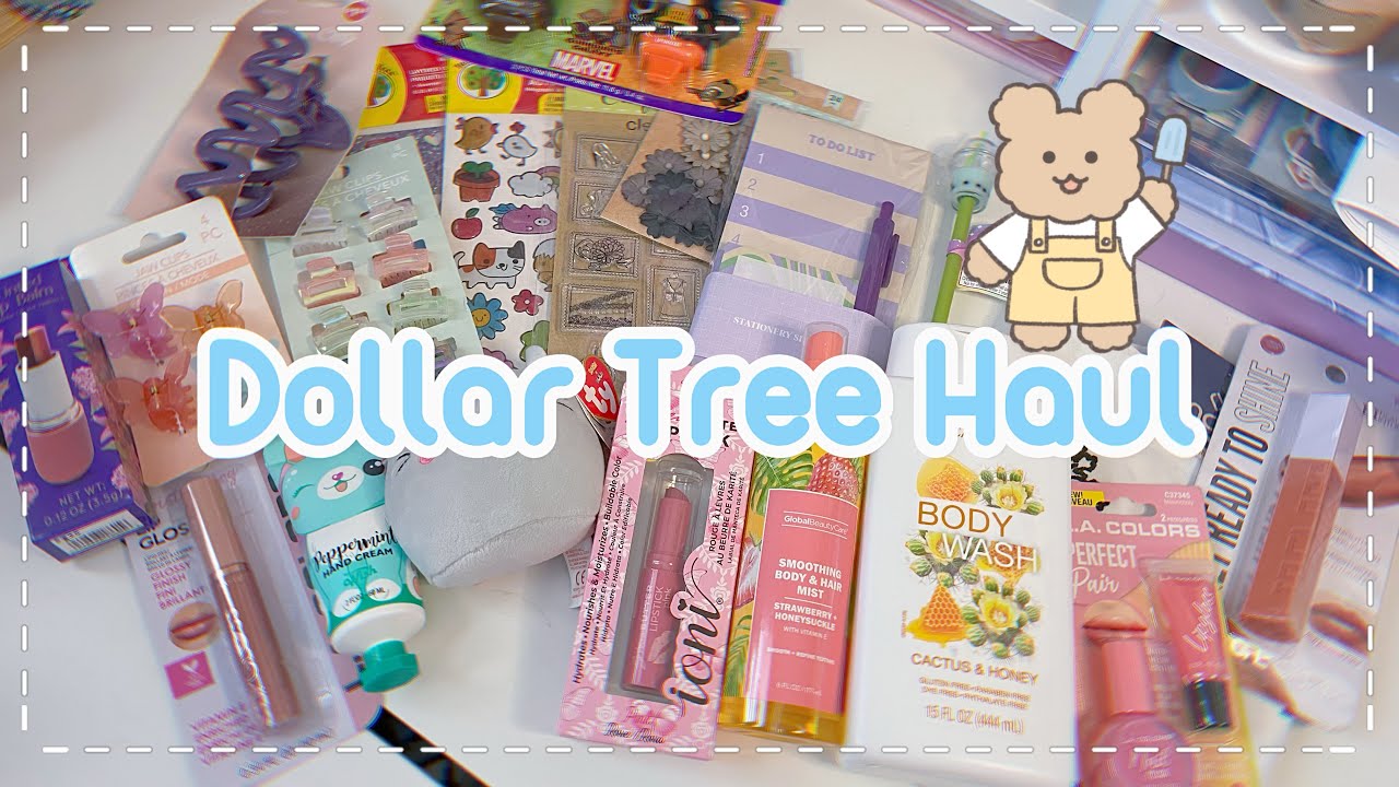 dollar tree haul #dollartree #dollartreehaul #kawaii #haul #lipgloss # ...