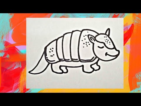 How to draw an armadillo
