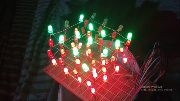 4*4*4 led cube with arduino (Tutorial)