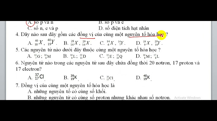 Hạt nhân nguyên tử nguyên to hóa học đồng vị năm 2024