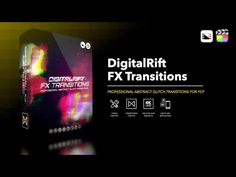 DigitalRift FX Transitions - Abstract Glitch Transitions for Final Cut Pro - Pixel Film Studios