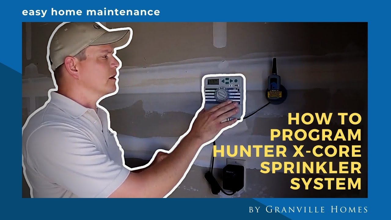 How to program your SPRINKLERS (Hunter X-Core) - YouTube