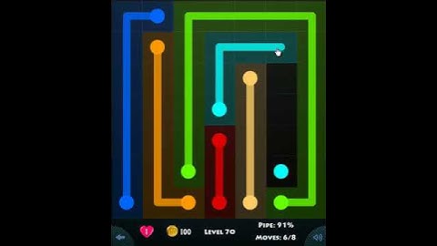flow game facebook - beginners pack level 70 Connect the dots