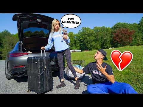 I'M LEAVING YOU PRANK ON BOYFRIEND!