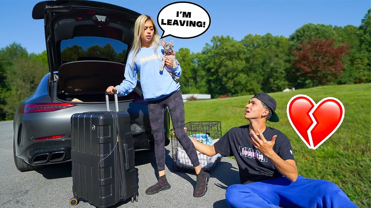 I'M LEAVING YOU PRANK ON BOYFRIEND!