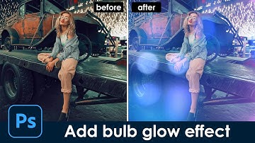 Bulb glow effect from another photo super quick way - [Photoshop magic trick] fast and easy
