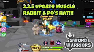 Sword Warriors Roblox 2.2.5 Update Muscle Rabbit Hero & Bamboo Hat Ornament