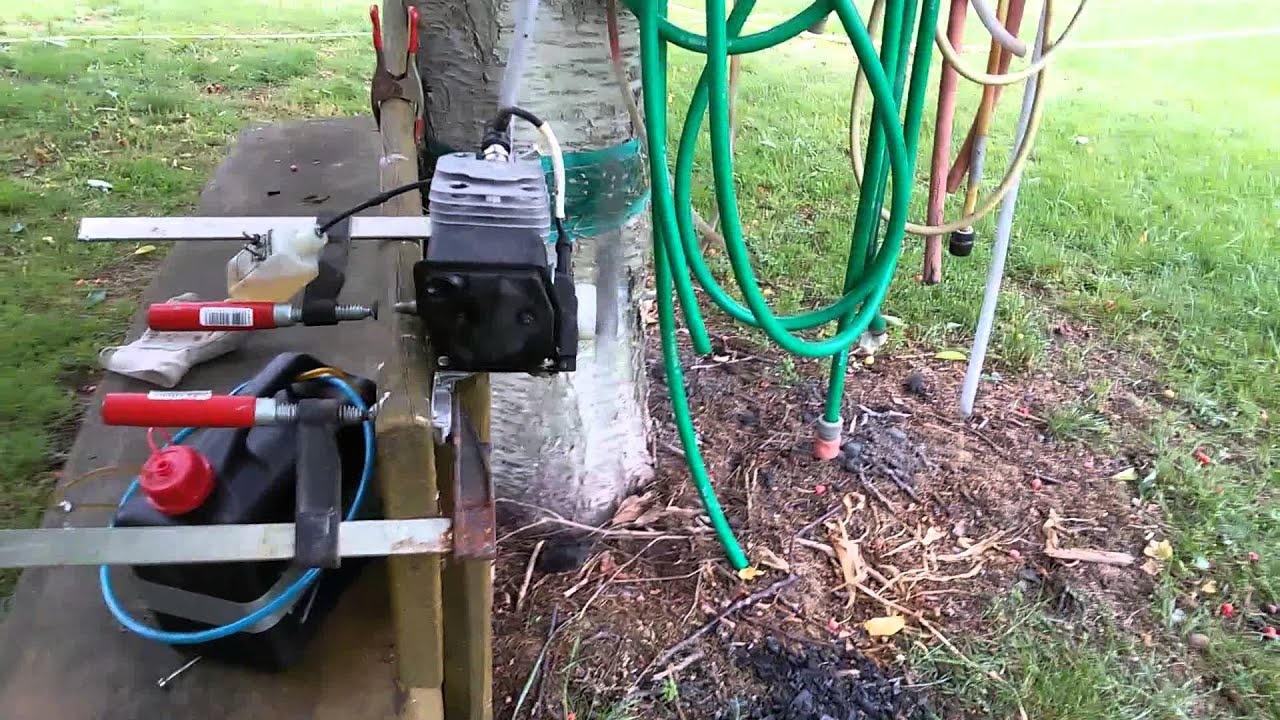 Chainsaw Motor rc conversion // Kettensägen Motor rc Umbau YouTube