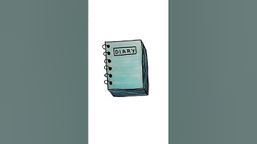 How to draw a diary #easy #drawing #tutorial #for #kids #preschool #kindergarten #art #kidstv #fun