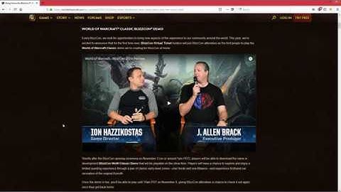 WoW Classic Demo Announced!!