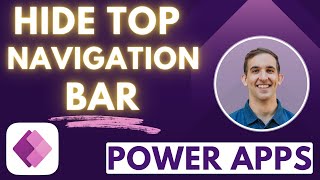 Power Apps - Hide Top Navigation Bar