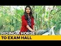 Kerala teen’s special reason why she rode on horse to exam hall