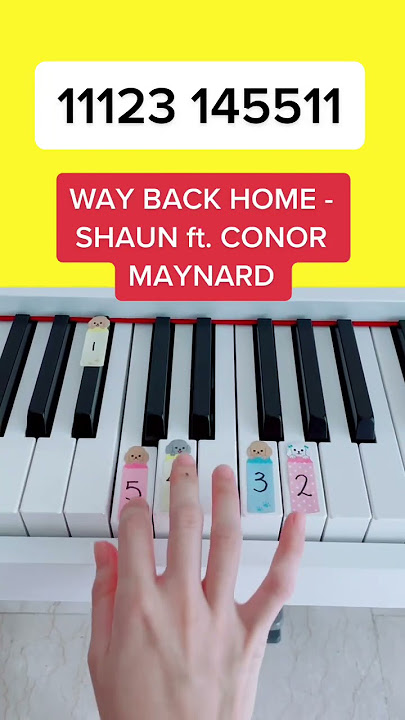 Way Back Home - SHAUN ft. Conor Maynard (Piano Tutorial) #easypianotutorial #waybackhomeshaun