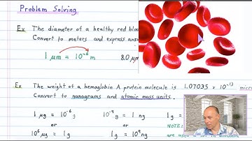 BIOCHEM Lec 7: Ch 1 - Problem Solving With Conversion Factors