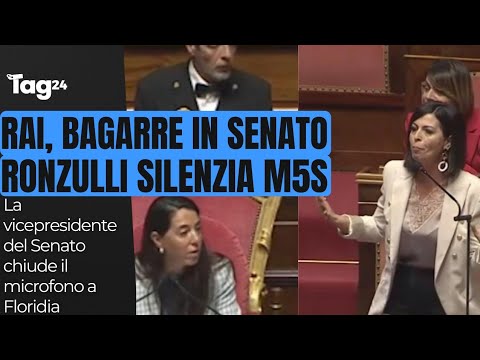 Bagarre in Senato sullo stallo in vigilanza Rai, Ronzulli silenzia Floridia (M5S)