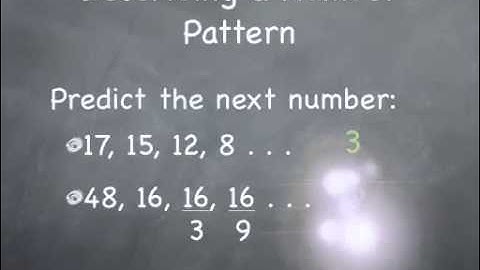 Chapter 1 Section 1- Patterns and Inductive Reasoning