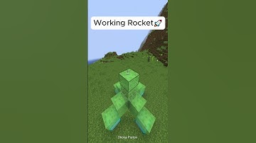 Minecraft Working rocket🚀 #shortshouse #shorts