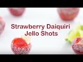 Strawberry daiquiri jello shots