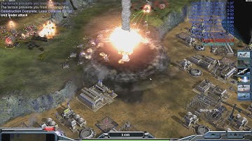 USA Laser - Command & Conquer Generals Zero Hour - 1 vs 6 HARD Gameplay