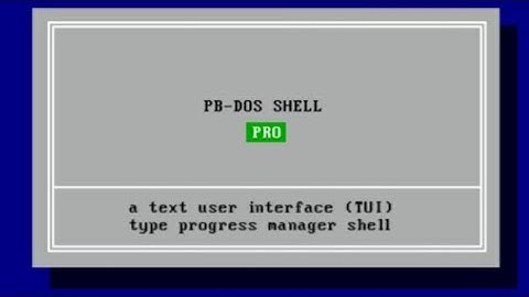 PB-DOS Shell
